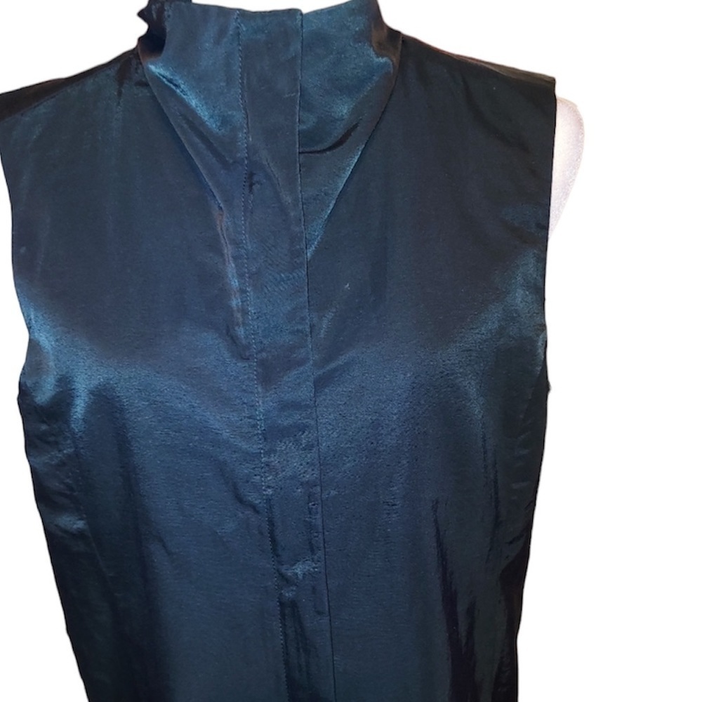 Vintage Eileen Fisher Zipper Vest Black S